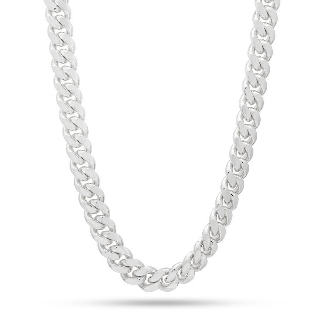 12mm Miami Cuban Link Chain in Gold Plated / White Gold / 18" by King Ice