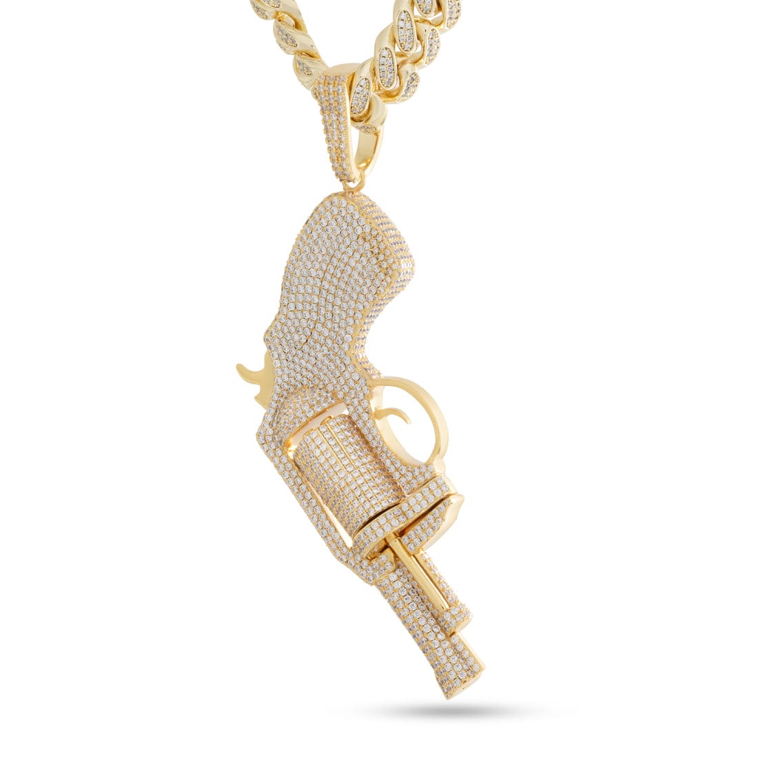 .38 Special Necklace in 14K Gold / 5.5" by King Ice