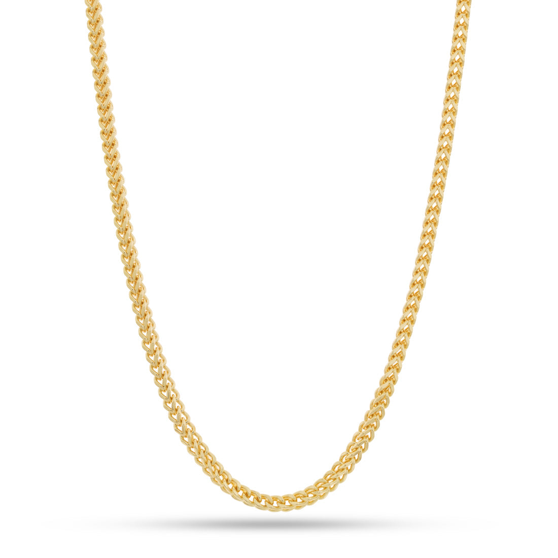 4mm Franco Chain in Gold Plated / 14K Gold / 16" by King Ice