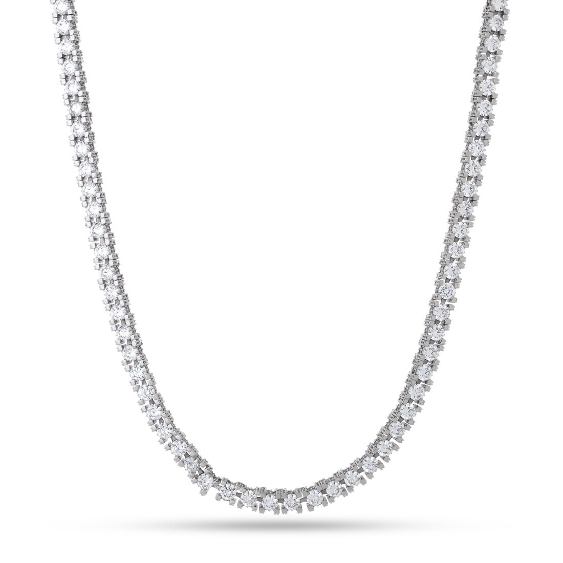 4mm Icy Tennis Chain in Gold Plated / White Gold / 20" by King Ice