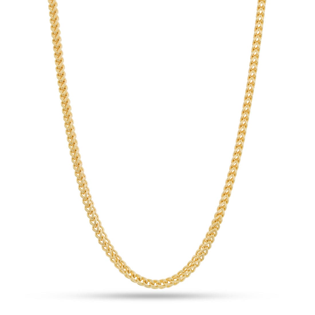5mm Franco Chain  in  Gold Plated / 14K Gold / 16" Mens Chains