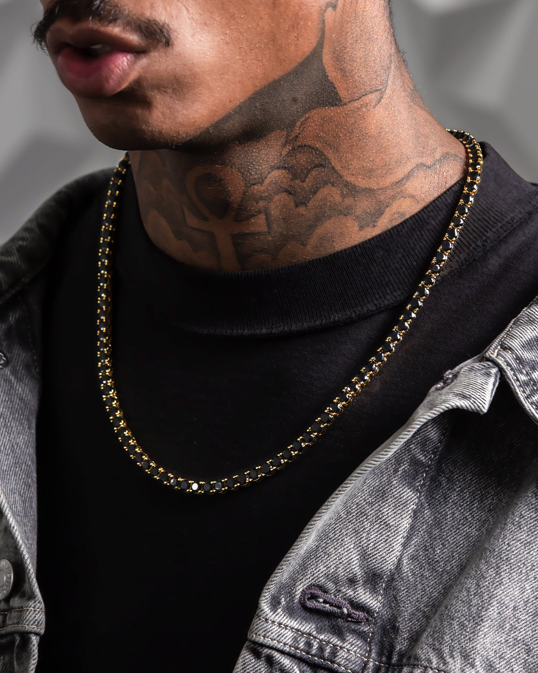 5mm Onyx Tennis Chain in by King Ice