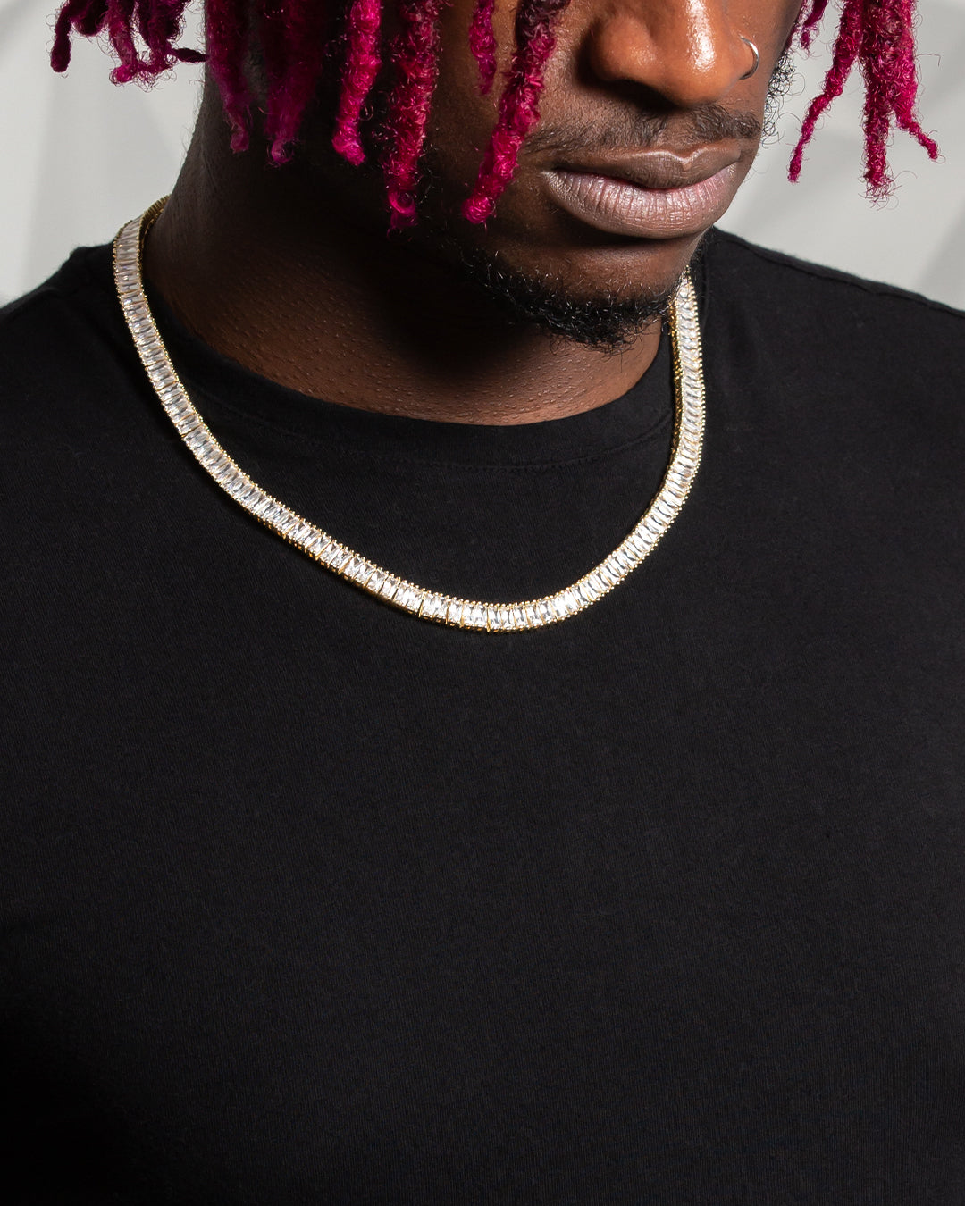 6mm Baguette Tennis Chain in by King Ice