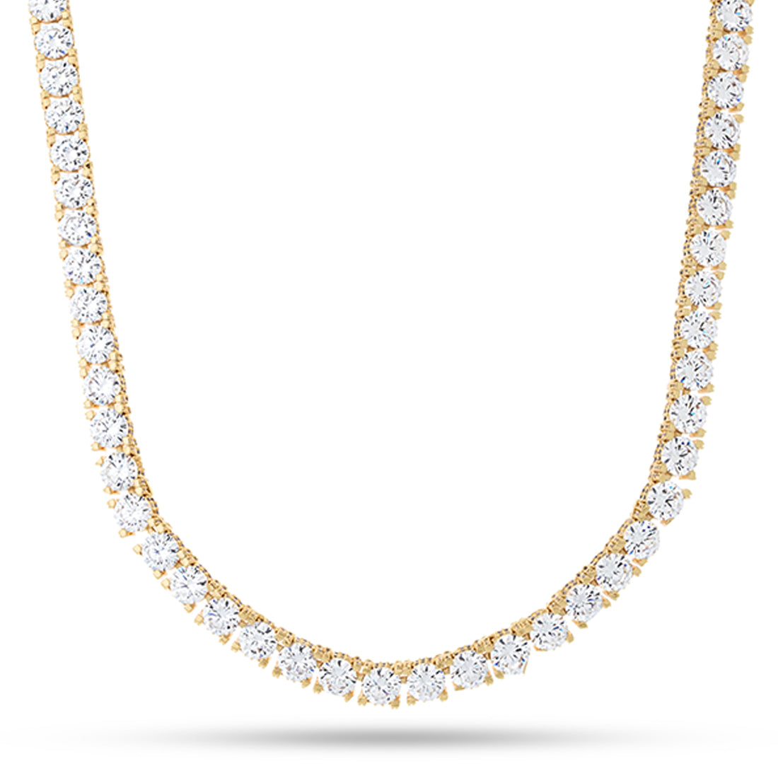 Gold Plated / 14K Gold / 20" 6mm Icy Tennis Chain