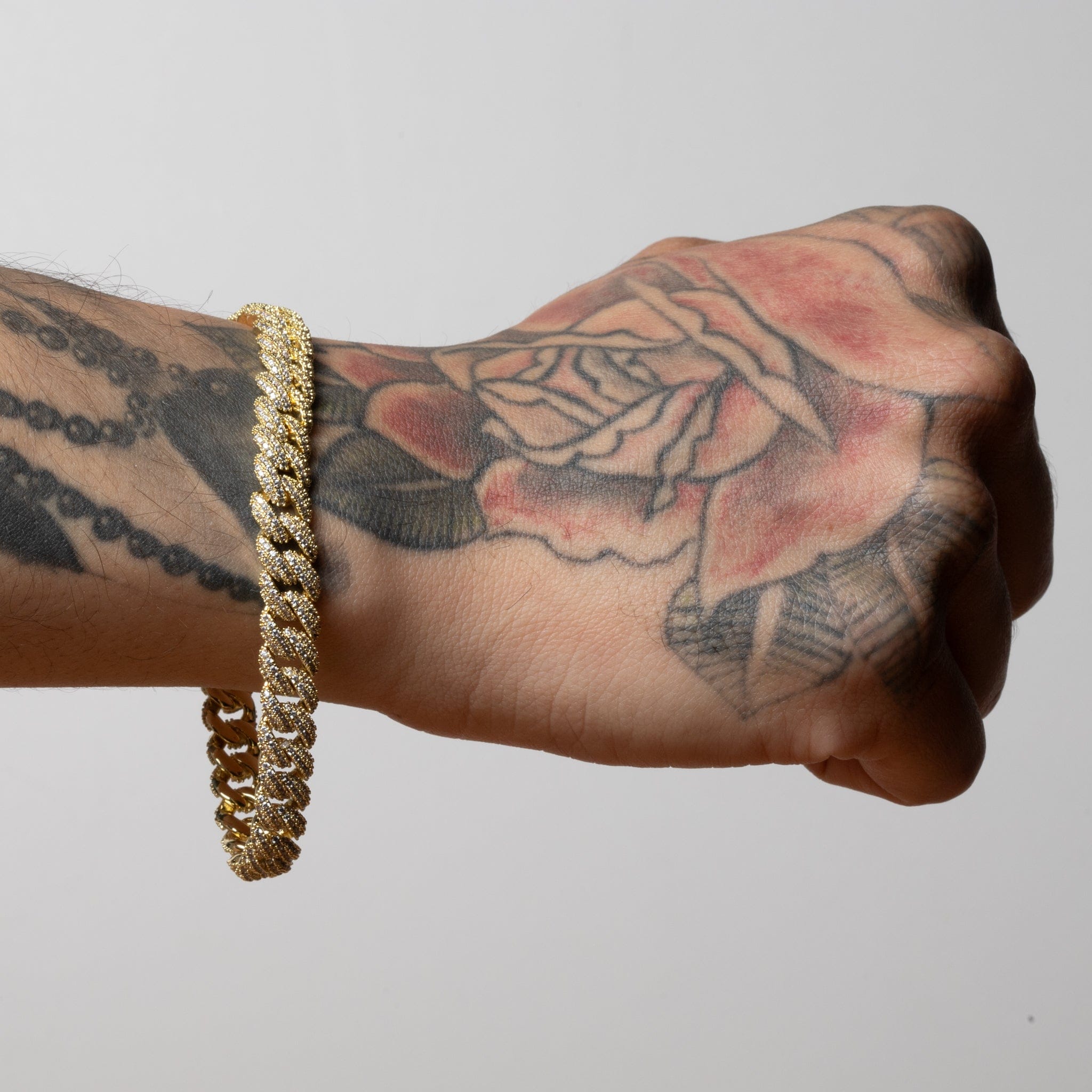 8mm Iced Diamond Cut Miami Cuban Link Bracelet in by King Ice
