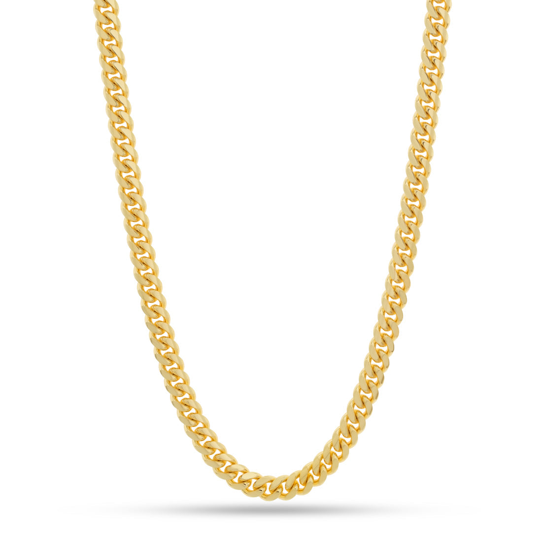 Gold Plated / 14K Gold / 22" 8mm Miami Cuban Link Chain