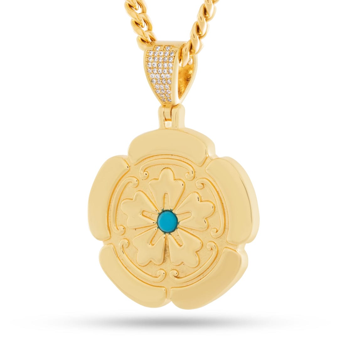 Assassin's Creed x King Ice - Lotus Necklace in 14K Gold by King Ice