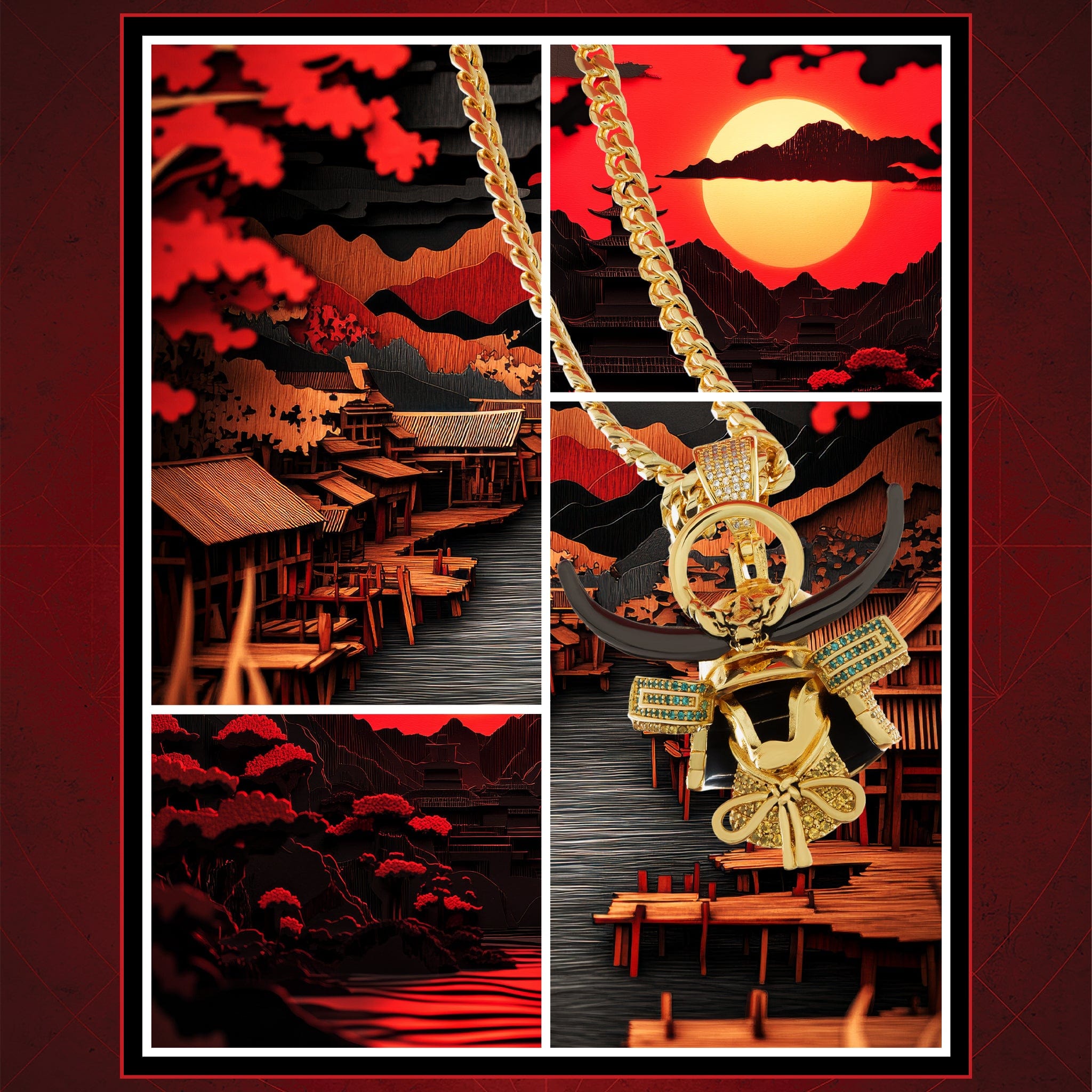 Assassin's Creed x King Ice - Shadows Necklace in by King Ice