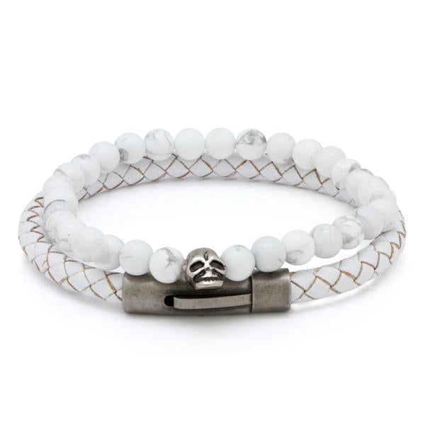 Attunement Bracelet Set in White / 8" by King Ice