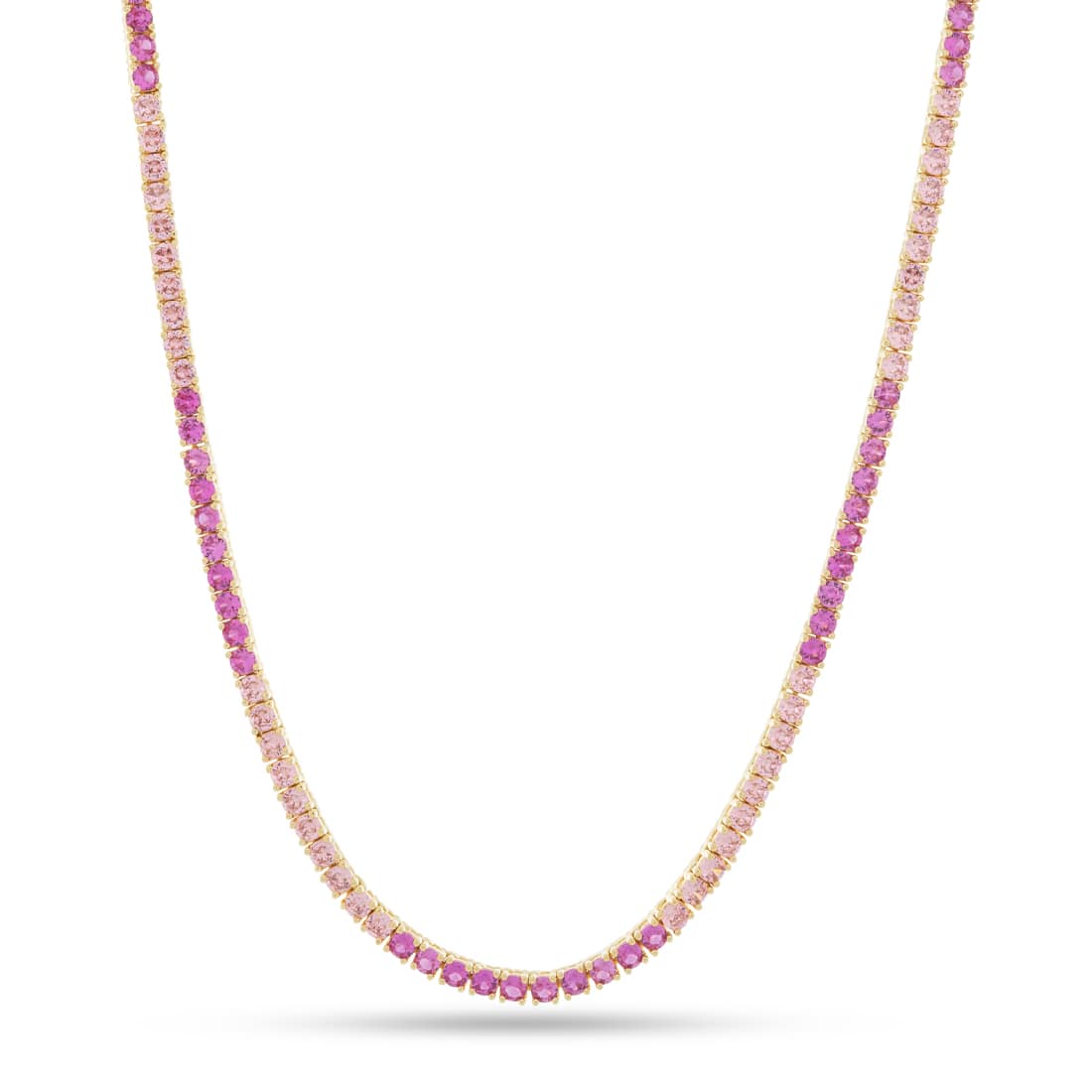 Barbie x King Ice - 3mm You Can Be Anything Tennis Chain in 14K Gold / 16" by King Ice