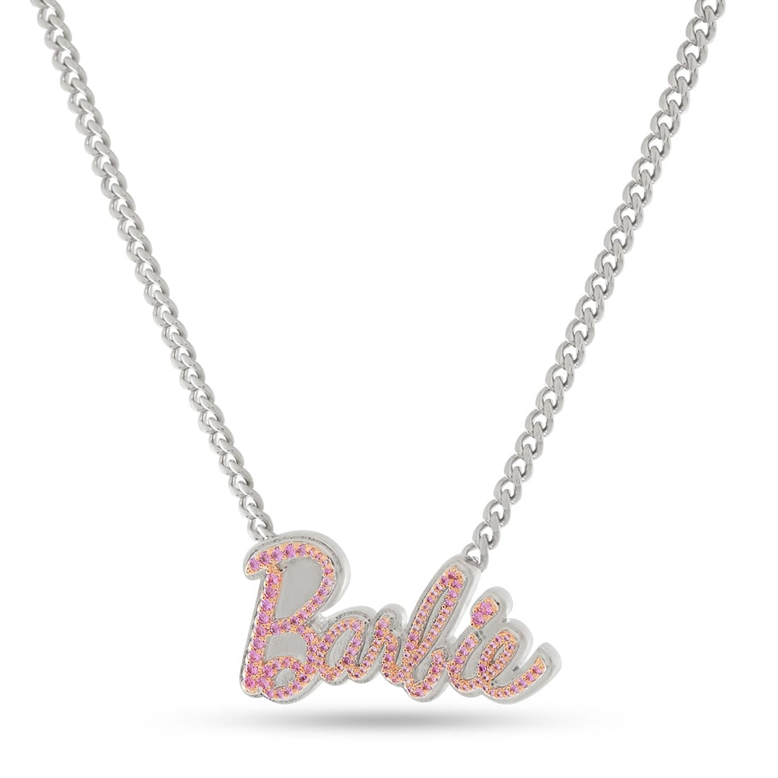 Barbie x King Ice - Barbie Necklace in 0.8" / White Gold by King Ice