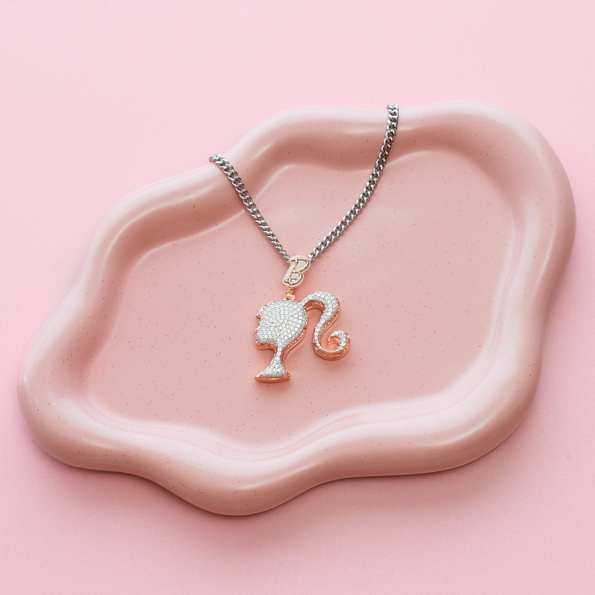 Barbie x King Ice - Silhouette Necklace in 2" by King Ice