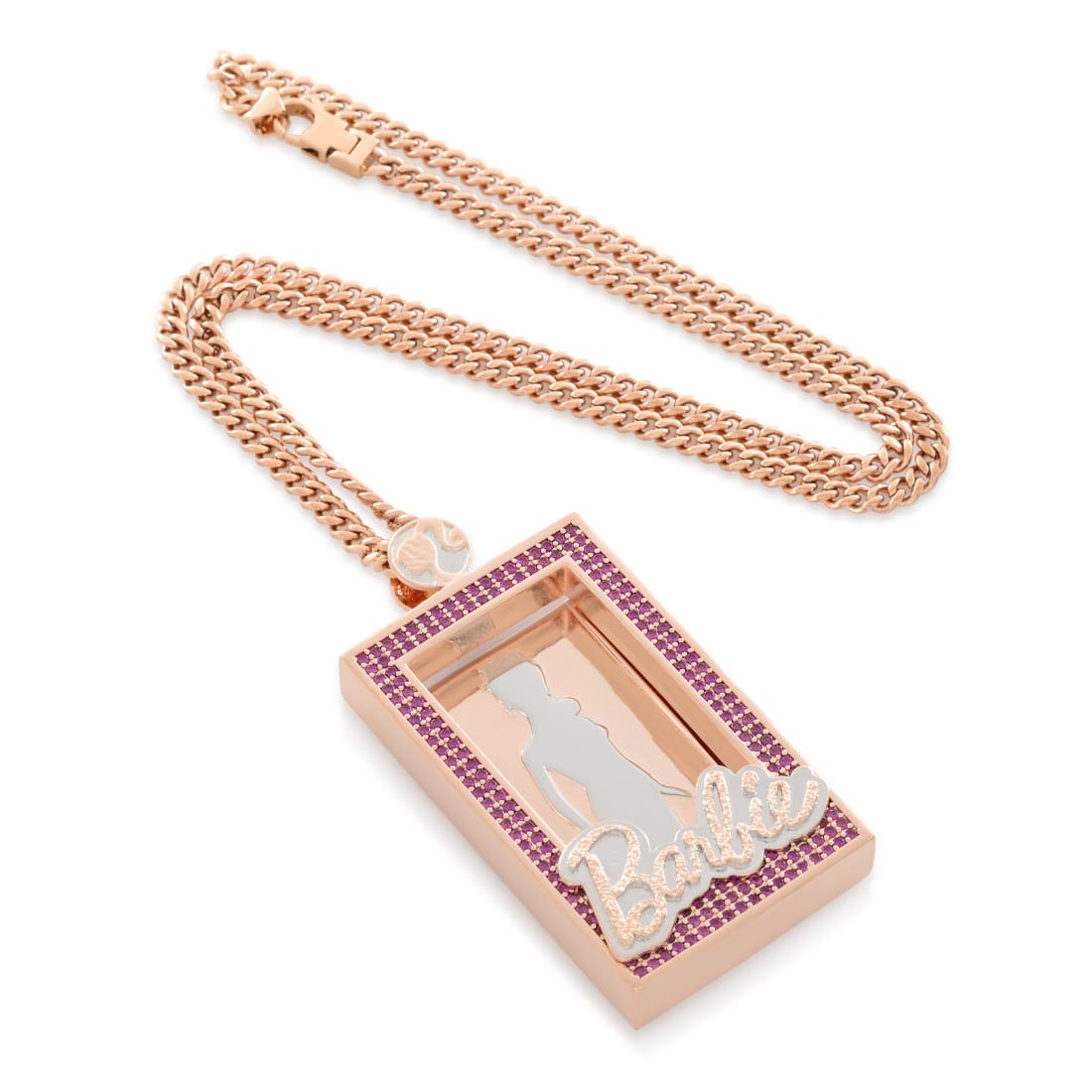 Barbie x King Ice - You Can Be Anything Portrait Necklace in 2" by King Ice