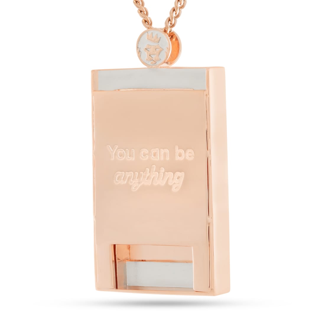 Barbie x King Ice - You Can Be Anything Portrait Necklace in 2" by King Ice