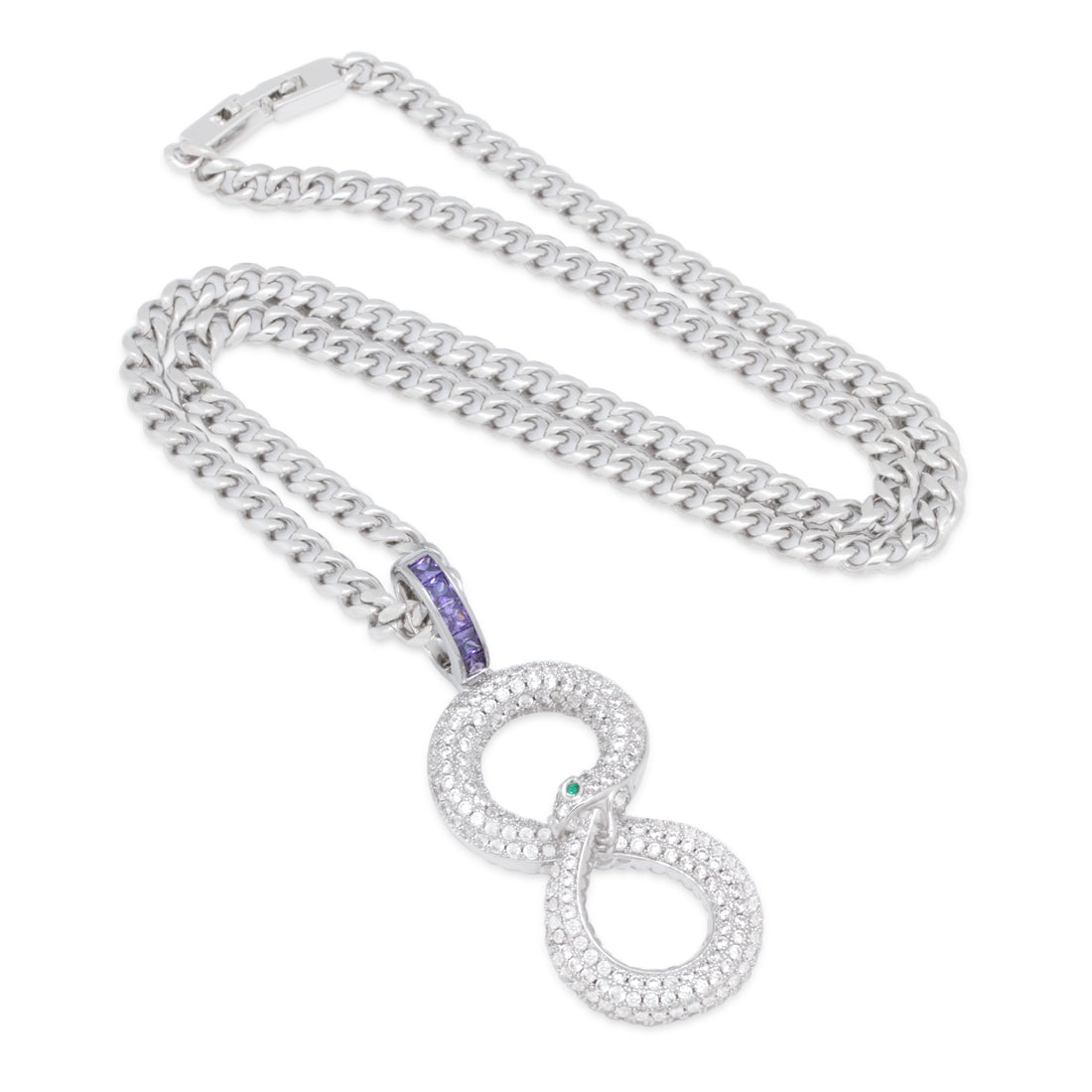 Black Mamba Ouroboros Necklace in by King Ice