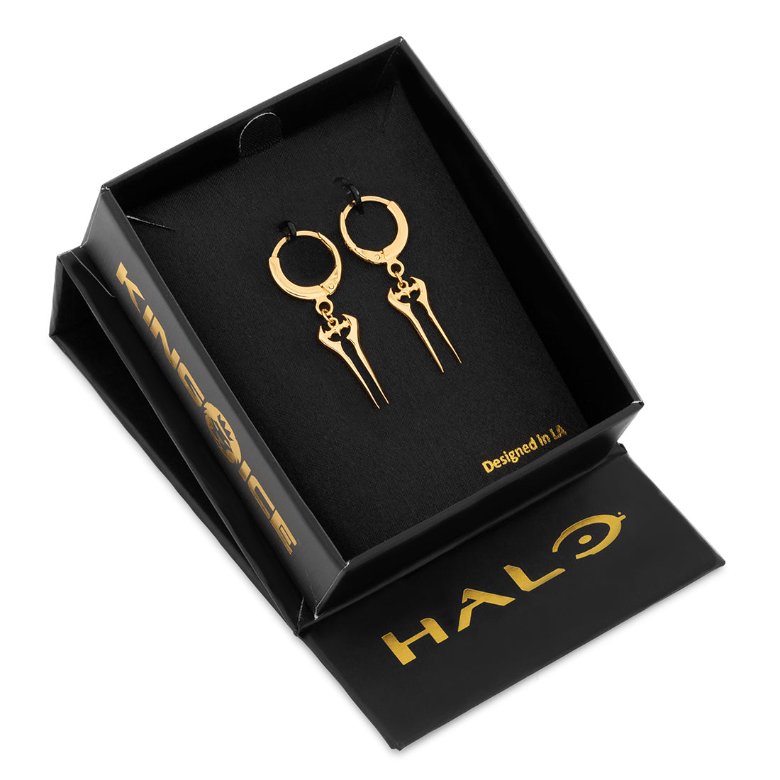 Halo x King Ice - Energy Sword Hanging Earrings in by King Ice