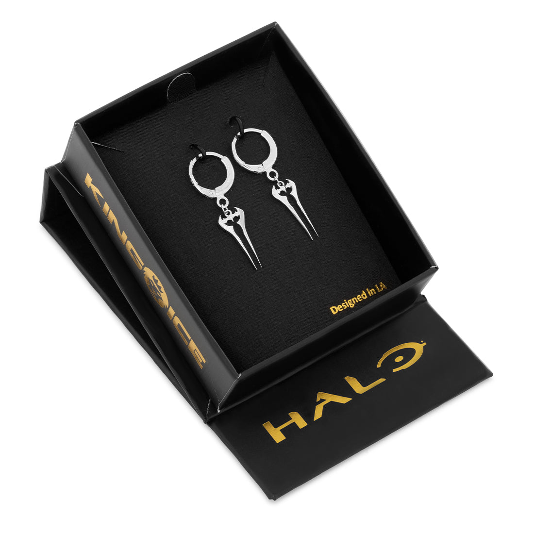 Halo x King Ice - Energy Sword Hanging Earrings in by King Ice