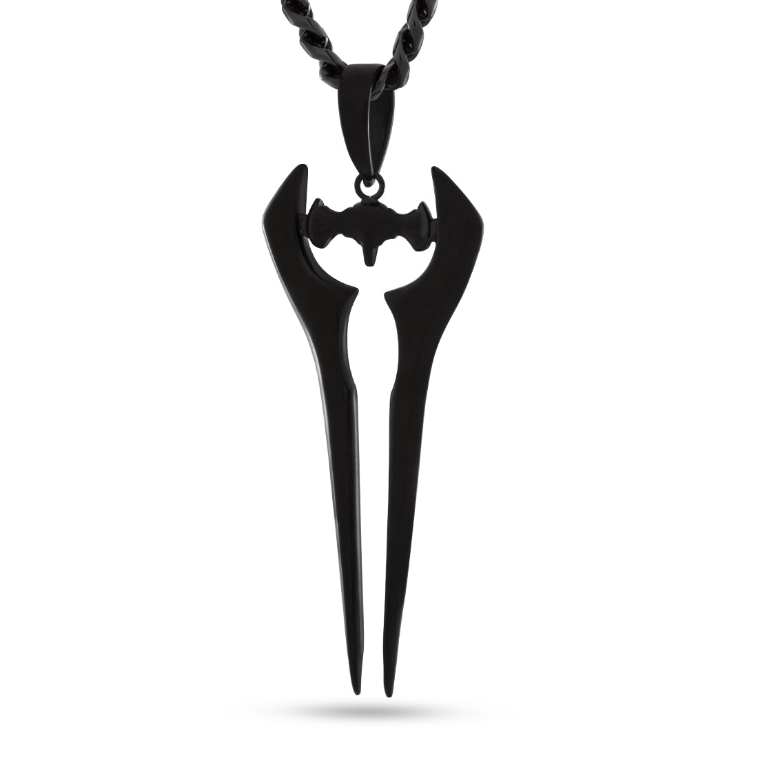 Halo x King Ice - Energy Sword Necklace in Black Gold by King Ice