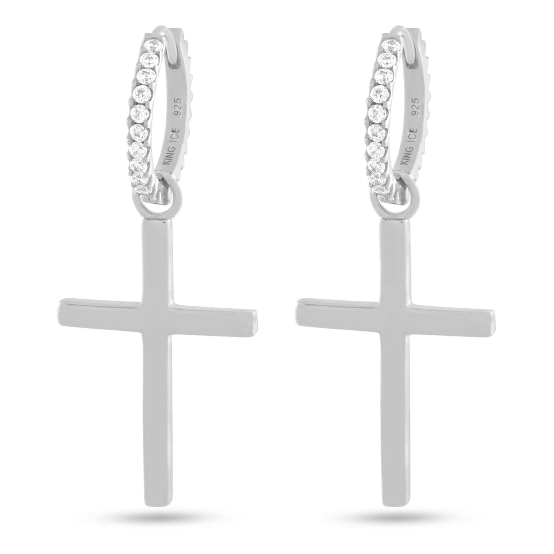 Cross of Centrality Earrings in by King Ice
