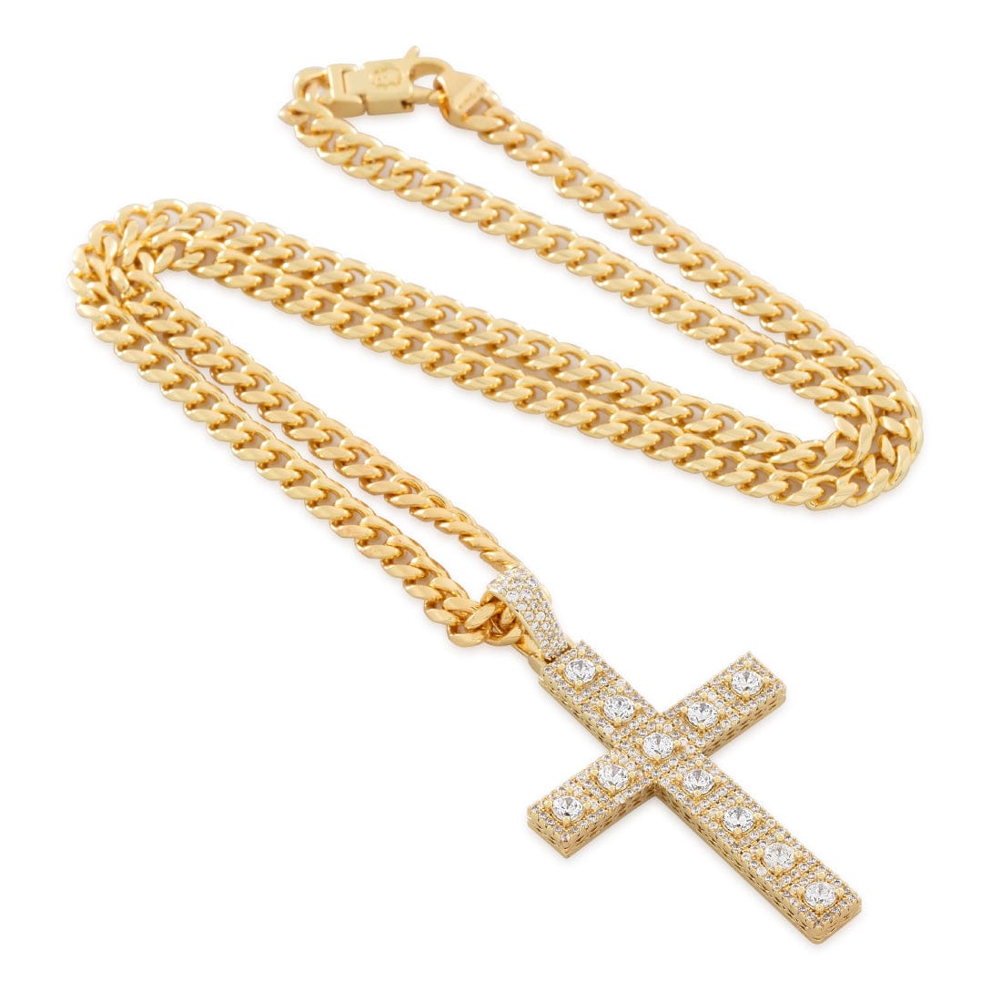 Cross of Centrality Necklace in by King Ice
