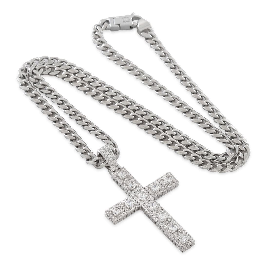 Cross of Centrality Necklace in by King Ice