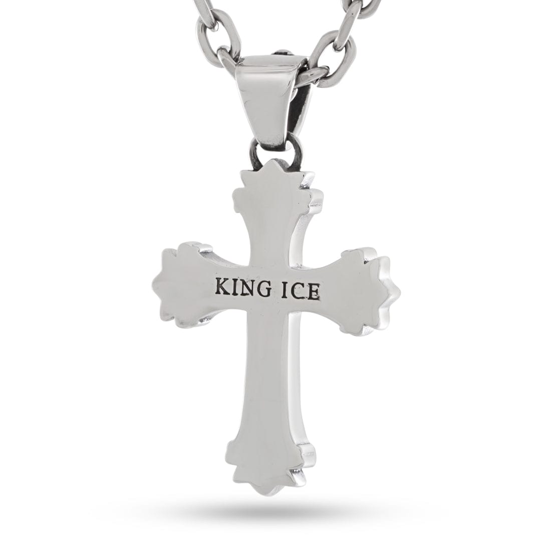 Cross Your Heart Necklace in 2" by King Ice