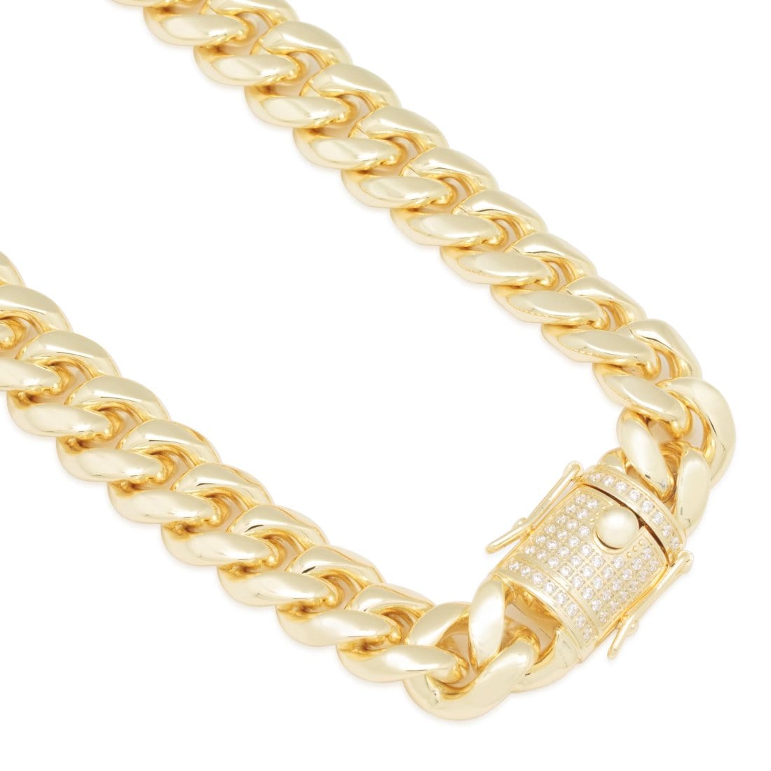 Death Row Records x King Ice - Solid Gold Iced Logo Necklace in Solid Gold / 14K Gold / 2.3" by King Ice