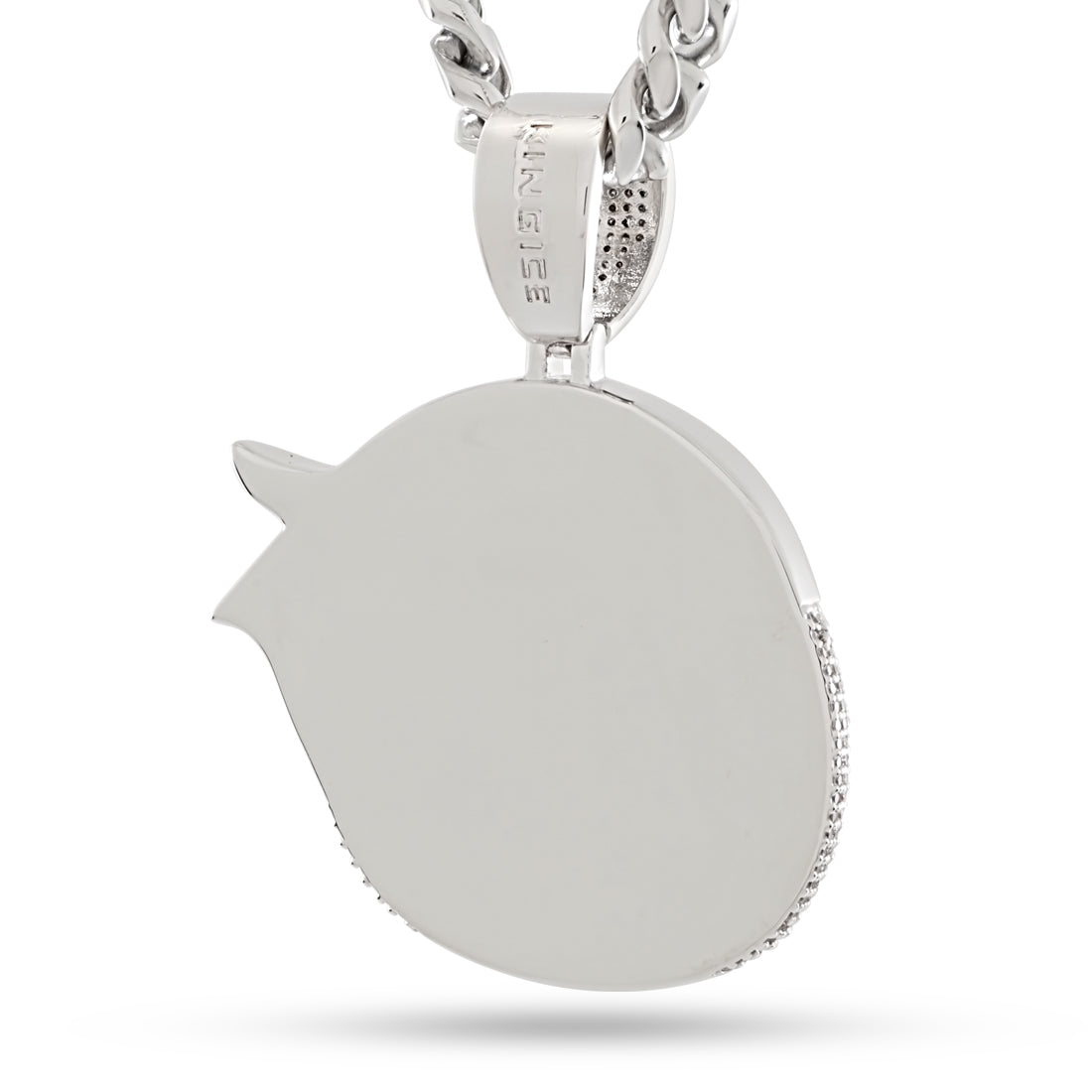 Designed by Mike Zombie - Henteye Necklace in Gold Plated / White Gold / 2.3" by King Ice