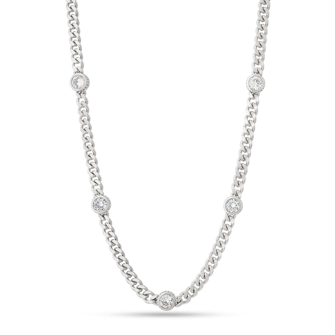 Diamonds by the Yard Chain in Gold Plated / White Gold / 20" by King Ice