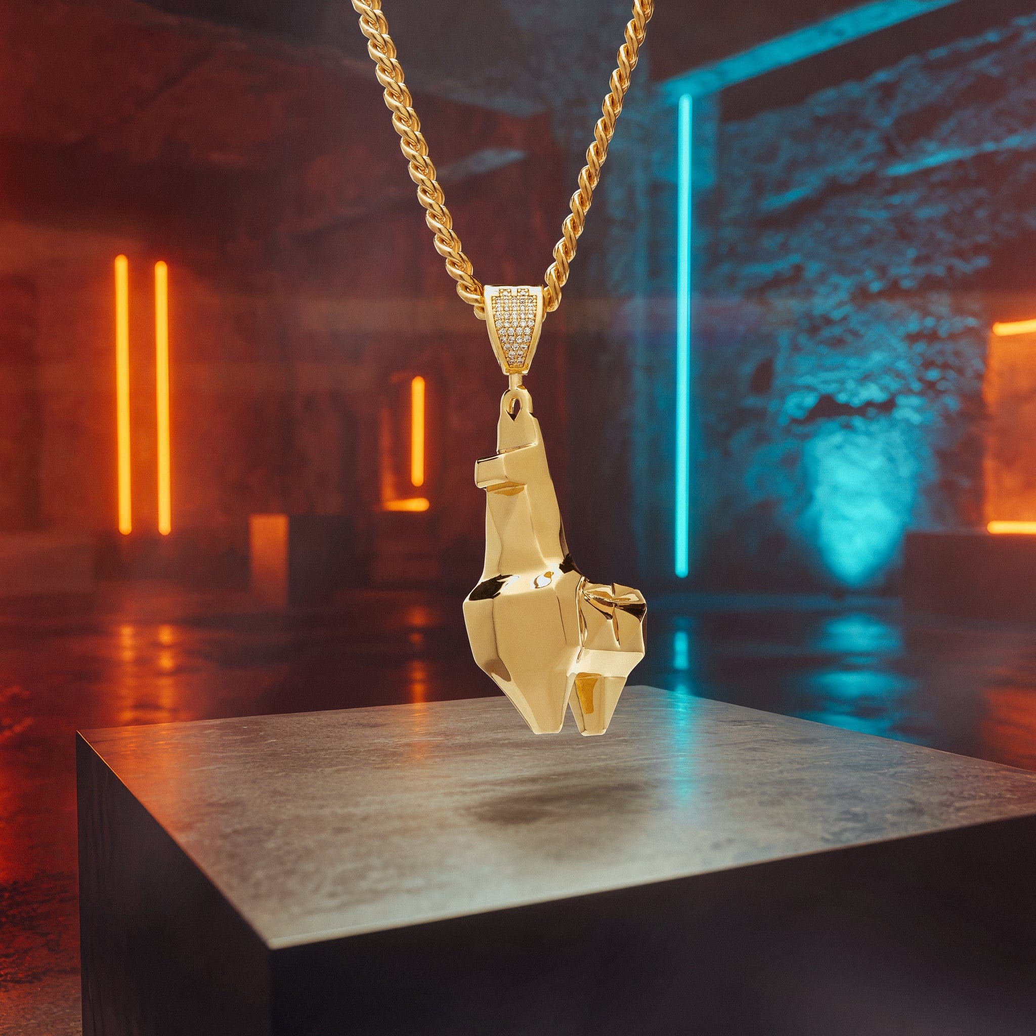 Fortnite x King ice - Crystal Llama Necklace in 2.4" by King Ice