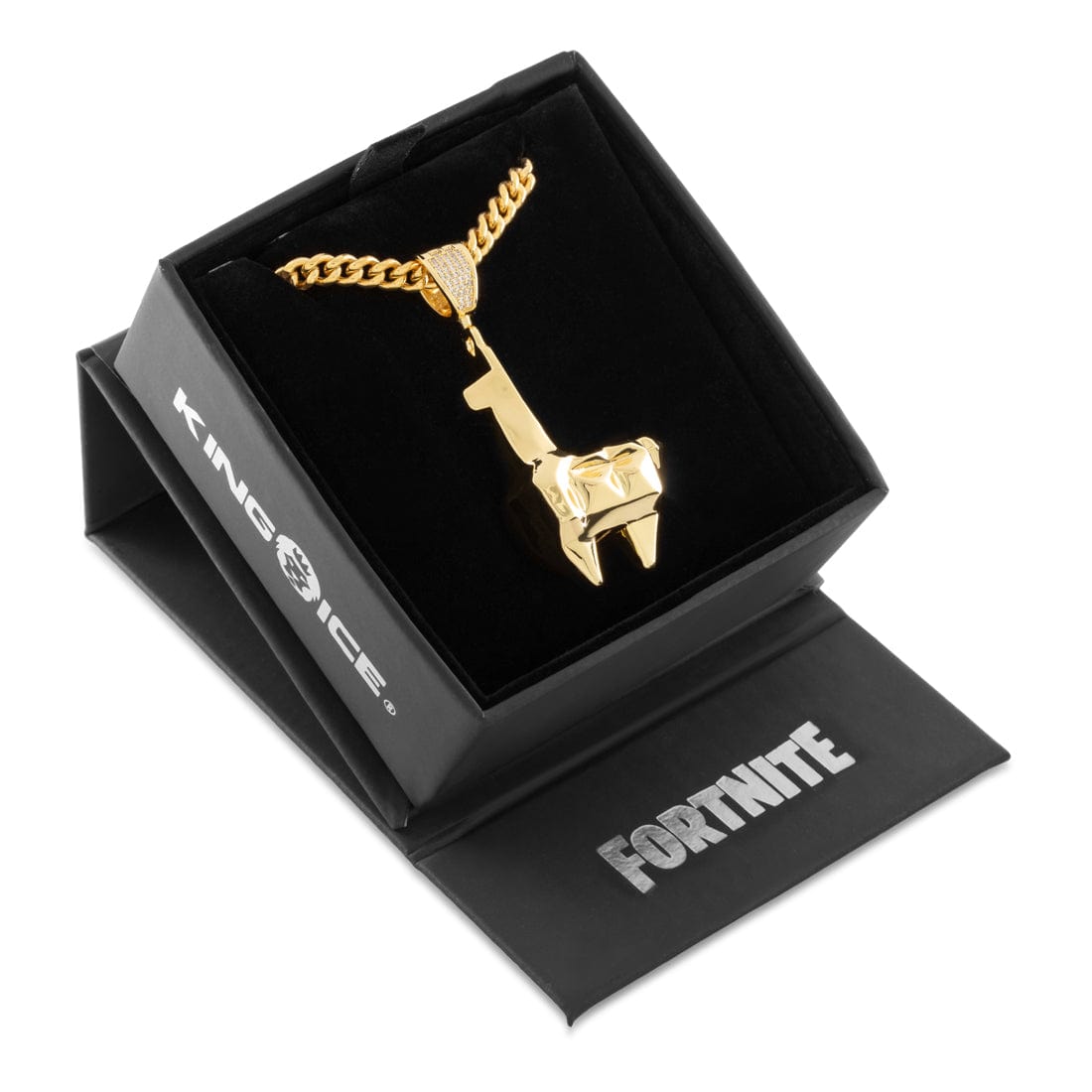 Fortnite x King ice - Crystal Llama Necklace in 2.4" by King Ice