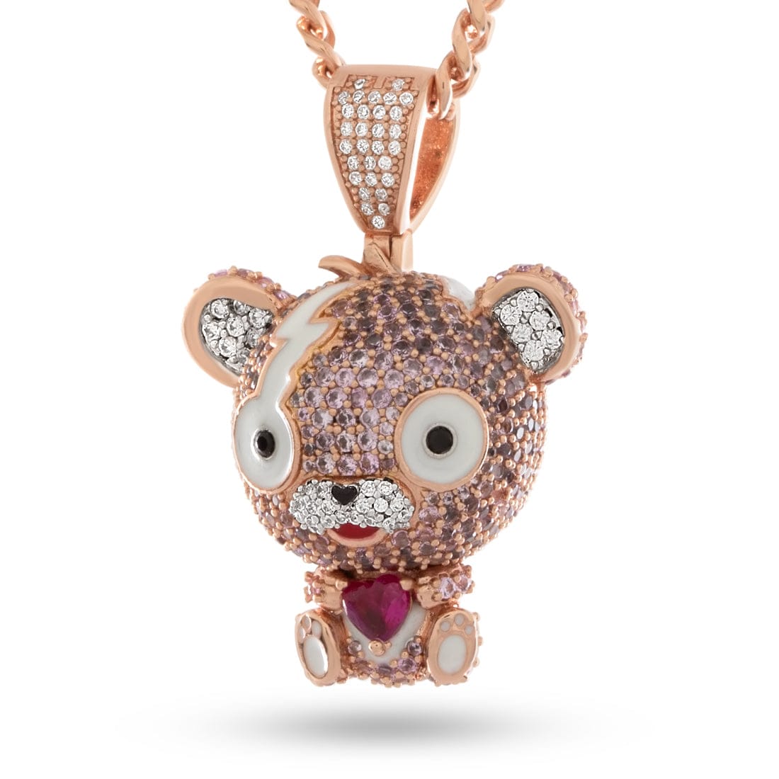 Fortnite x King ice - Cuddlebear Cutie Necklace in 1.5" by King Ice