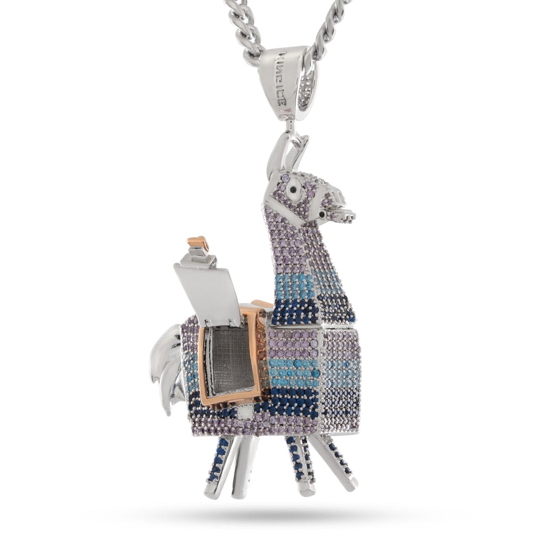 Fortnite x King ice - Supply Llama Stash Necklace in 3" by King Ice