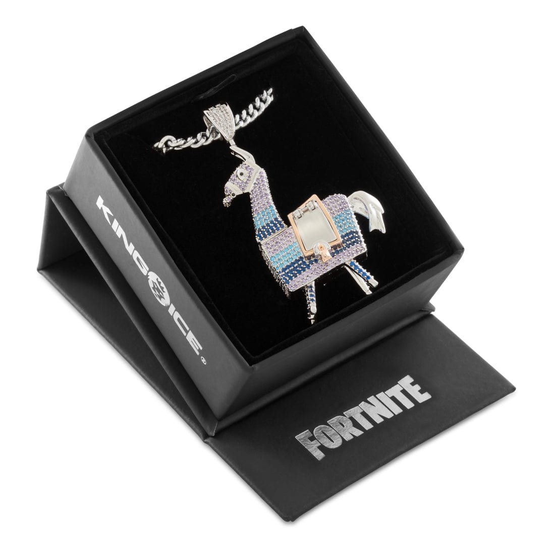 Fortnite x King ice - Supply Llama Stash Necklace in 3" by King Ice
