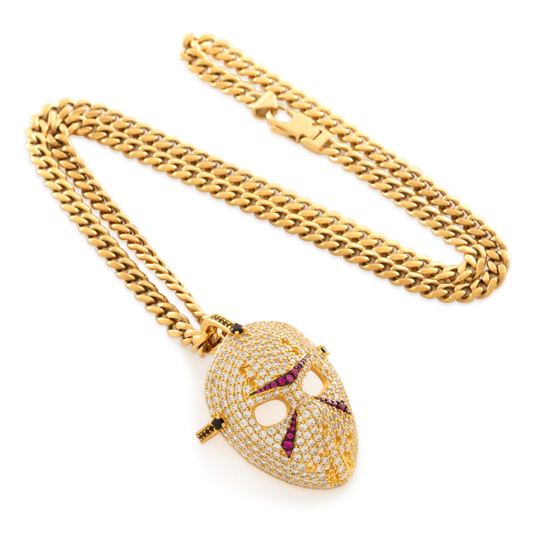 Friday the 13th x King Ice - Jason's Mask Necklace in by King Ice
