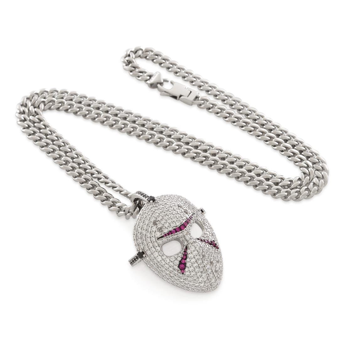 Friday the 13th x King Ice - Jason's Mask Necklace in by King Ice