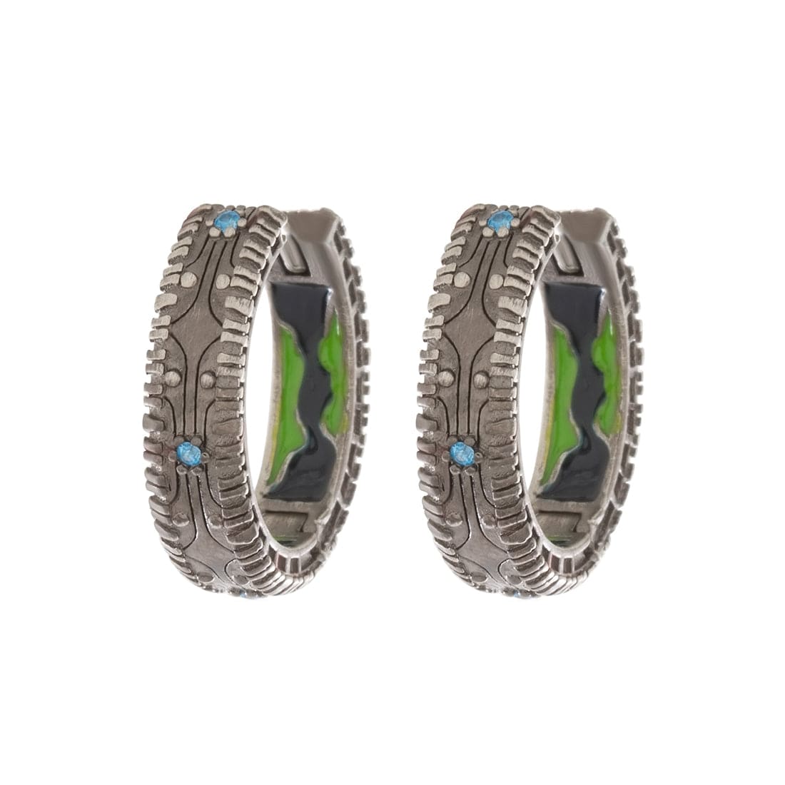 Halo x King Ice - 18mm Halo Hoop Earrings in 18mm by King Ice