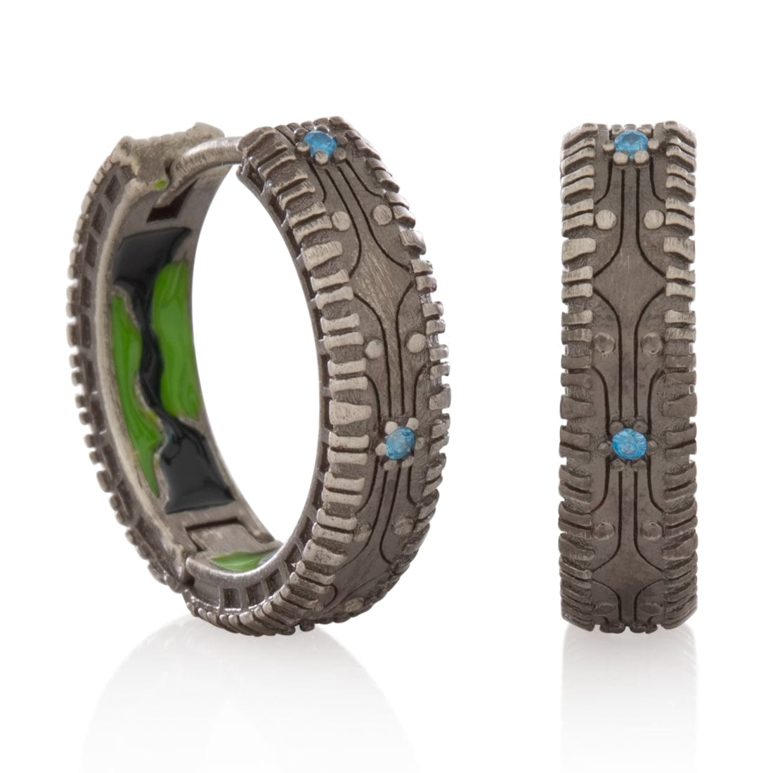 Halo x King Ice - 18mm Halo Hoop Earrings in 18mm by King Ice