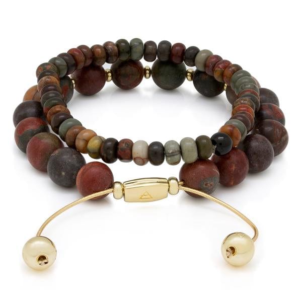 Harmonious Set in 14K Gold / Adjustable by King Ice