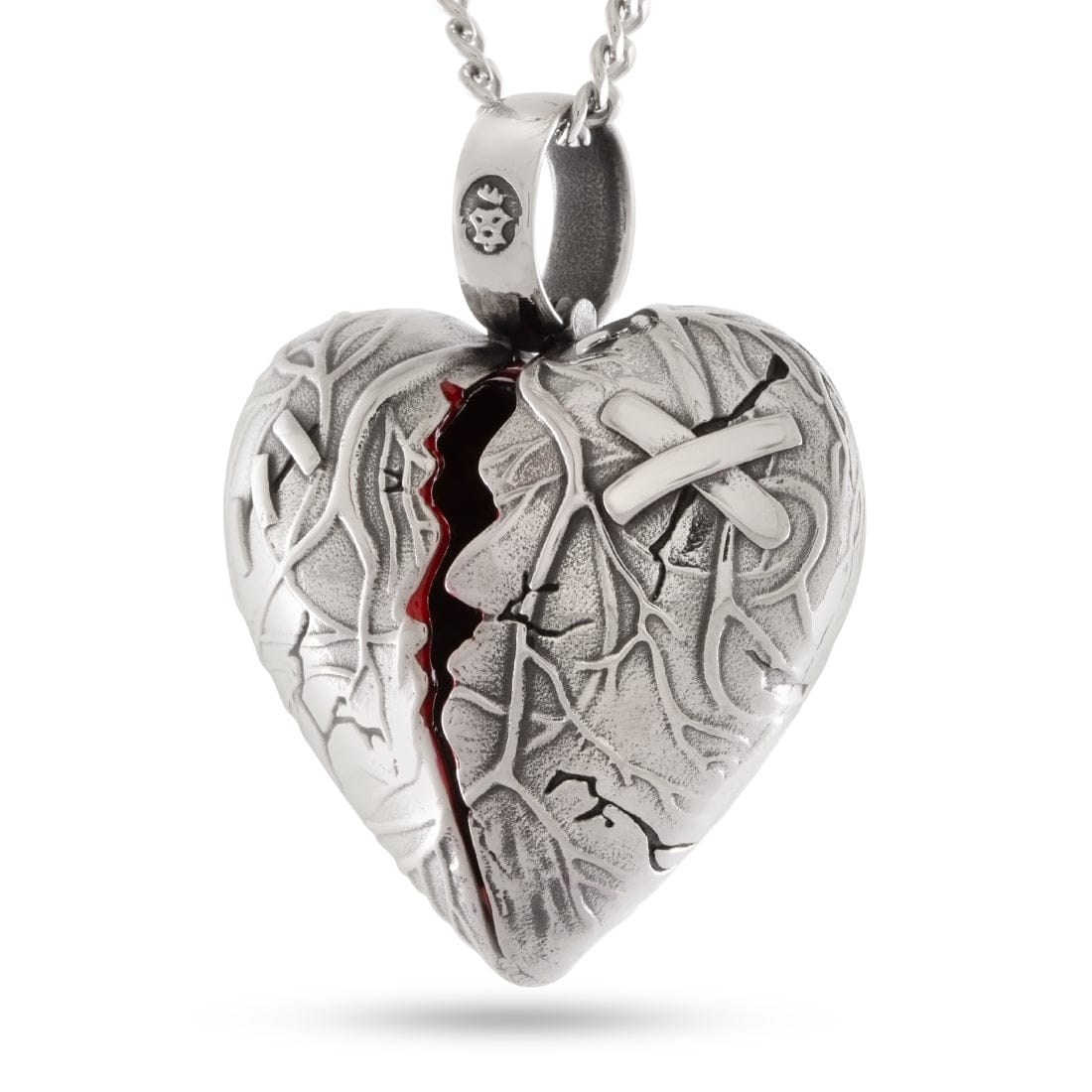 Heart of Steel Necklace in 2.2" by King Ice