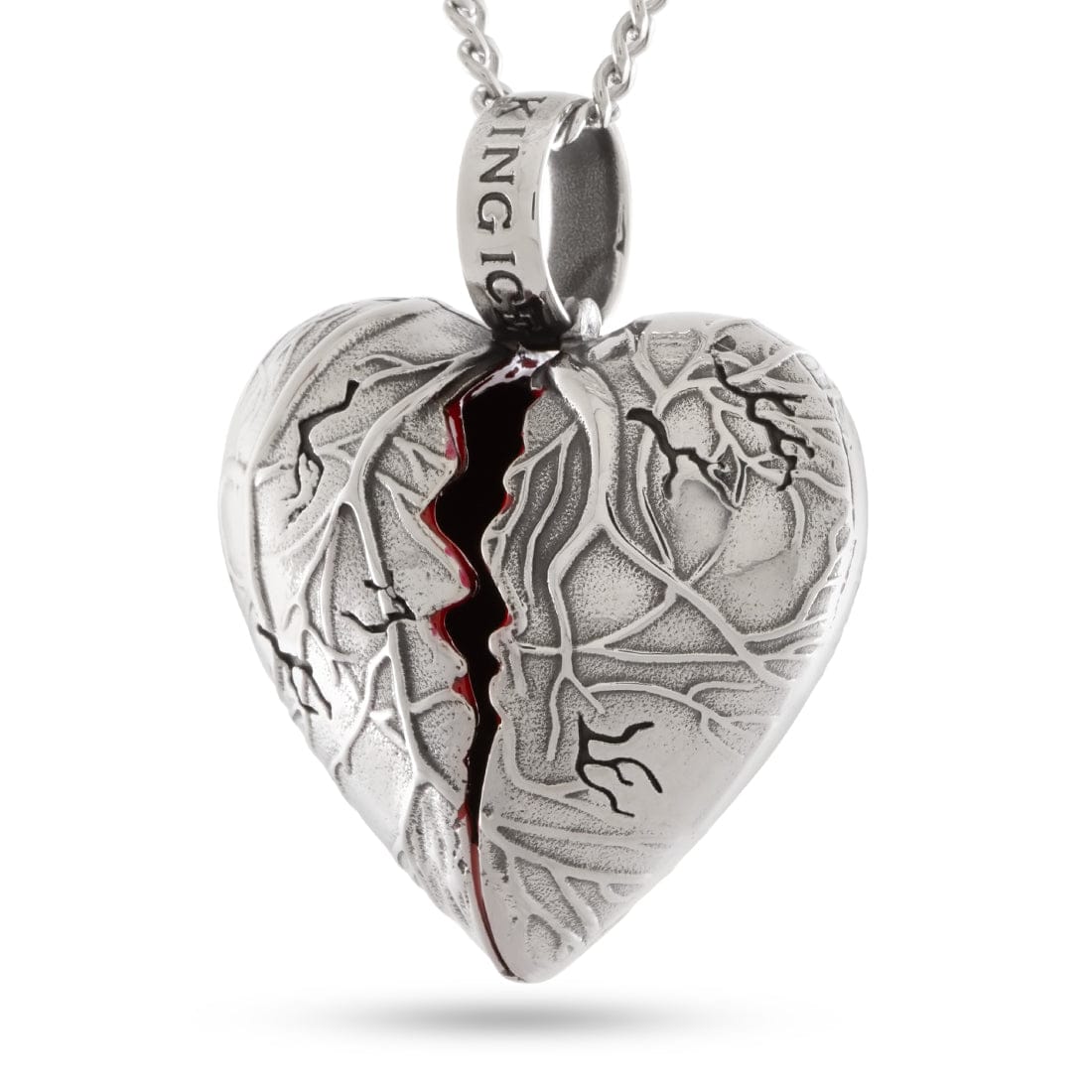 Heart of Steel Necklace in 2.2" by King Ice