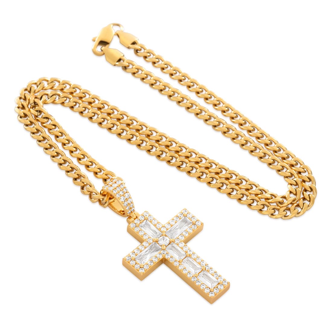 Holdfast Cross Necklace in by King Ice