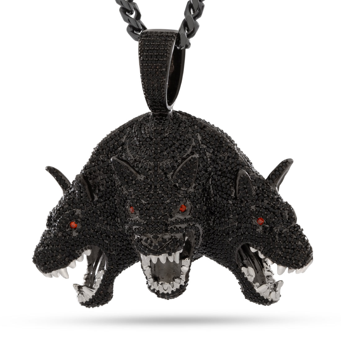 Hound of Hades Necklace in Black Gold / 2.3" by King Ice