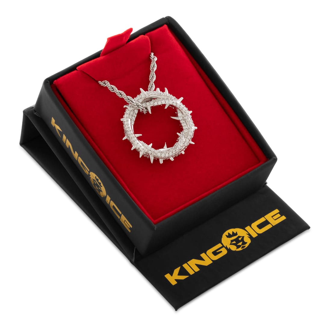 Iced Crown of Thorns Necklace in by King Ice