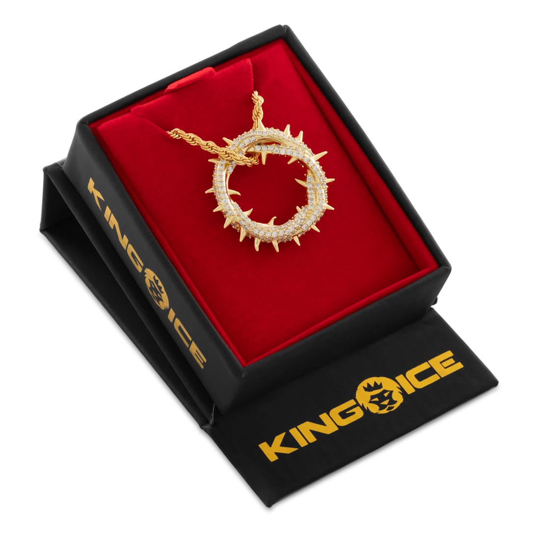 Iced Crown of Thorns Necklace in by King Ice