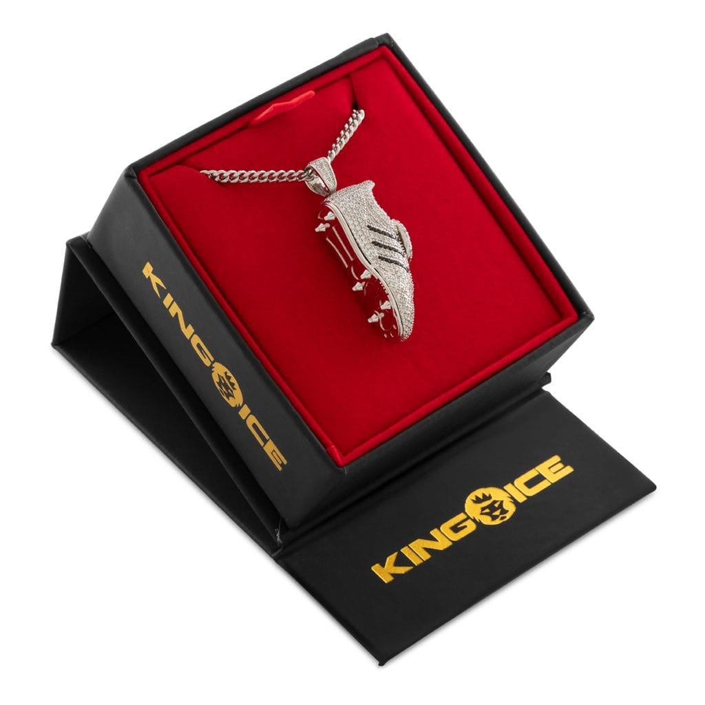 Iced Striker Cleat Necklace in by King Ice