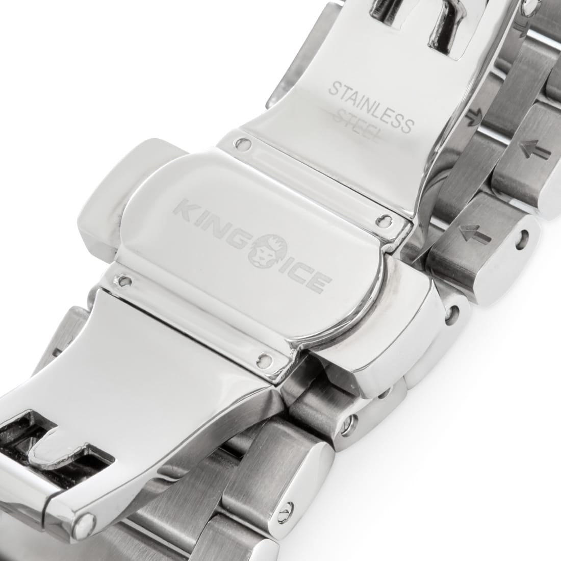 Iced Sunset Automatic Watch: Silver Case / Frost Dial in by King Ice
