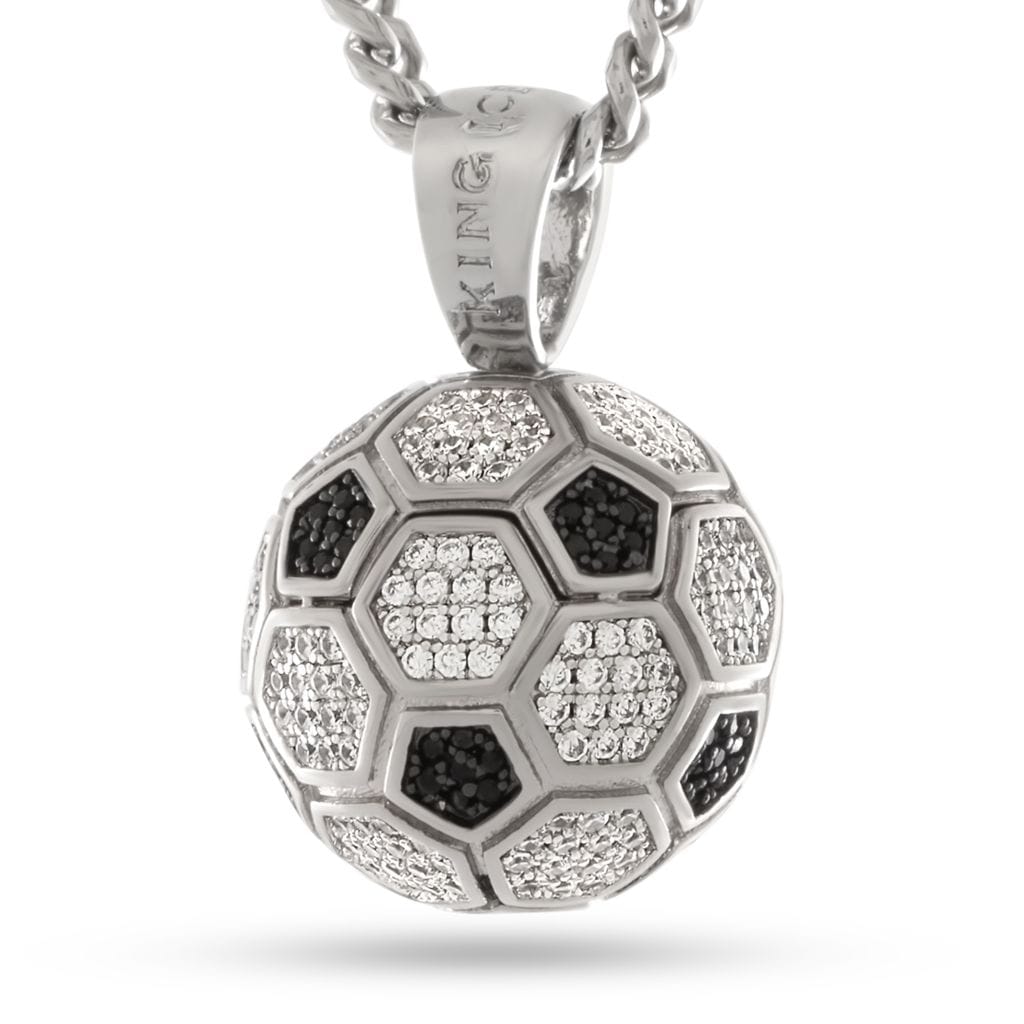 Iced World Match Ball Necklace in by King Ice