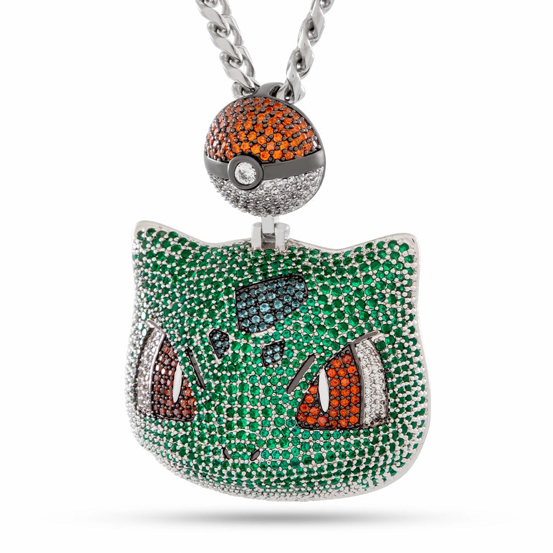 King Ice | Pokémon - Bulbasaur Necklace in 14K Gold / 2" by King Ice