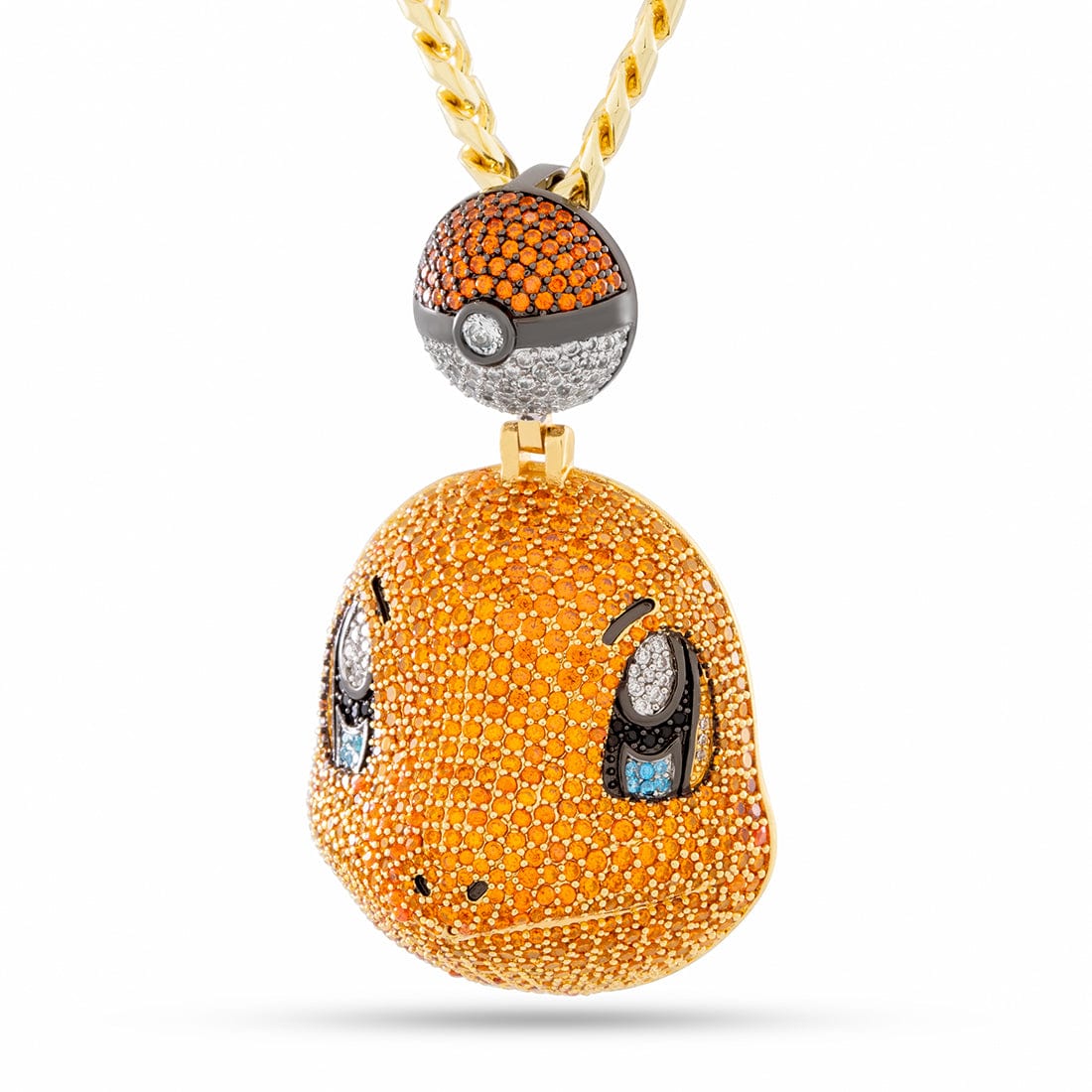 King Ice | Pokémon - Charmander Necklace in 14K Gold / 2.1" by King Ice